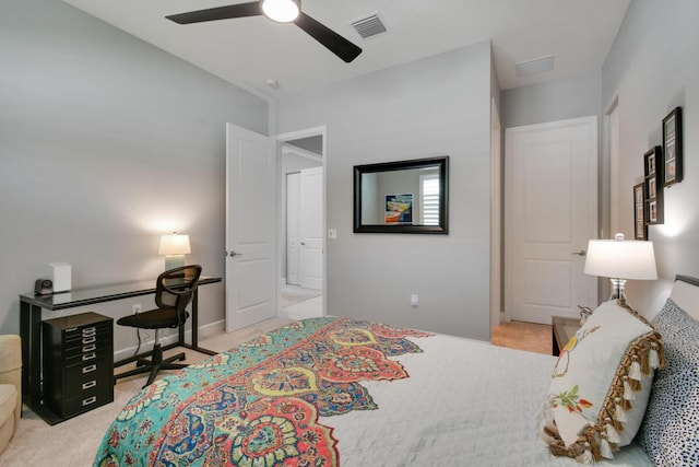 10948 SW Ivory Springs Ln, Port Saint Lucie, FL 34987 - bedroom with carpet floors and a ceiling fan