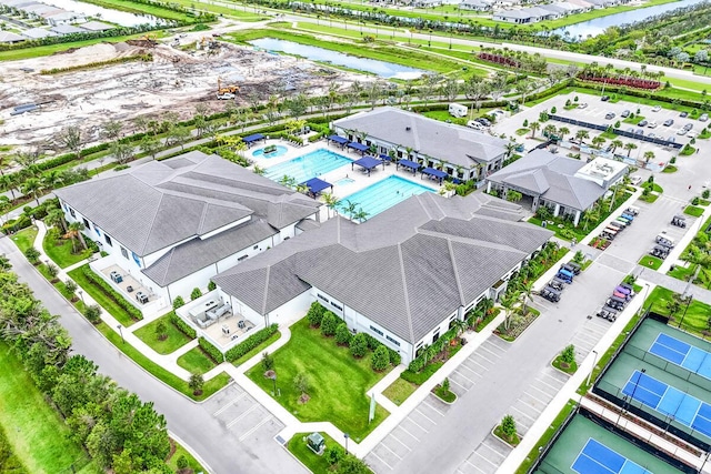 10948 SW Ivory Springs Ln, Port Saint Lucie, FL 34987 - bird's eye view of a large body of water and a pool area