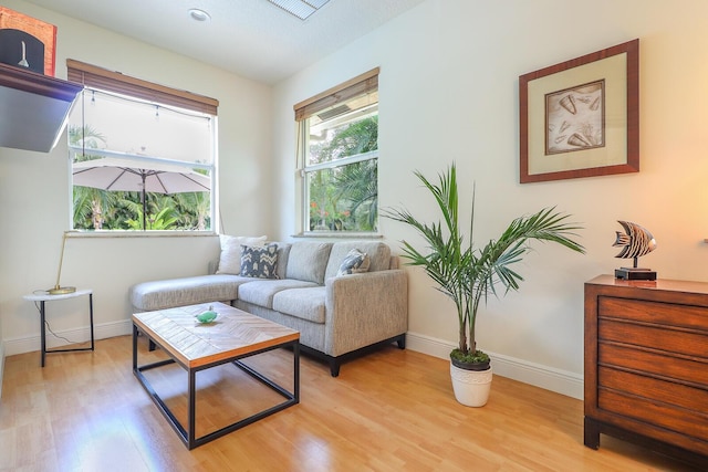 15687 83rd Way N, Palm Beach Gardens, FL 33418 - living area with light wood-type flooring and baseboards