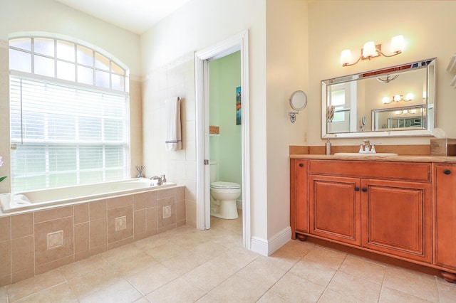 15687 83rd Way N, Palm Beach Gardens, FL 33418 - full bath with tile patterned flooring, a bath, and vanity