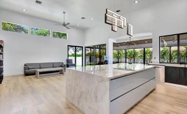 2299 NW 55th St, Boca Raton, FL 33496 - lobby with a high ceiling and recessed lighting