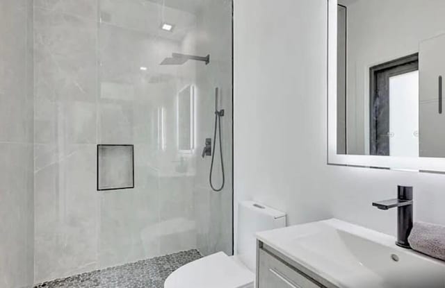2299 NW 55th St, Boca Raton, FL 33496 - full bathroom with walk in shower and vanity