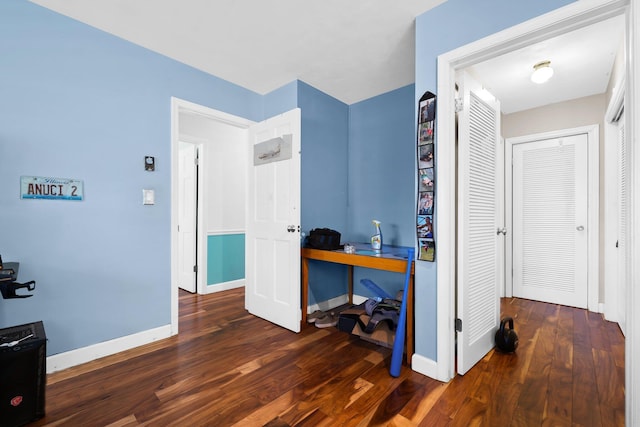 1098 SW 2nd St, Boca Raton, FL 33486 - office area with wood finished floors and baseboards