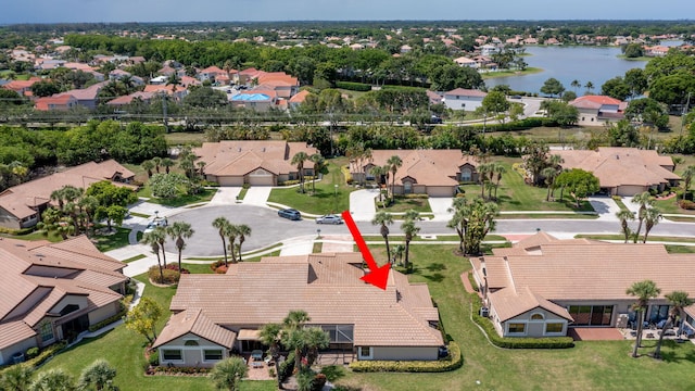 8057 Cassia Dr, Boynton Beach, FL 33472 - aerial view of residential area featuring a nearby body of water