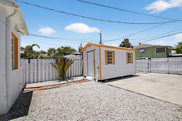 511 S K St, Lake Worth Beach, FL 33460 - view of shed with a fenced backyard