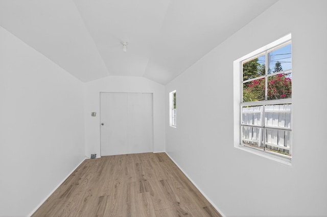 511 S K St, Lake Worth Beach, FL 33460 - bonus room featuring light wood finished floors and vaulted ceiling