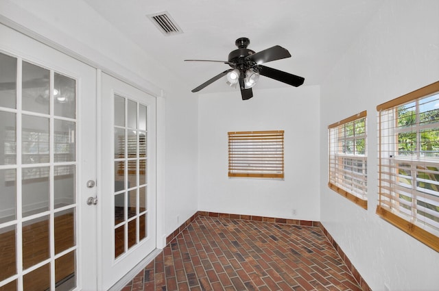 511 S K St, Lake Worth Beach, FL 33460 - unfurnished sunroom with french doors