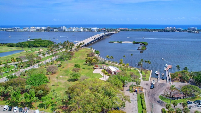 511 S K St, Lake Worth Beach, FL 33460 - aerial view of property's location featuring a large body of water and a notable bridge