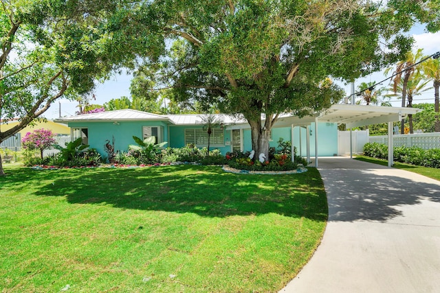 301 Linda Ln, West Palm Beach, FL 33405 - view of front of home with a standing seam roof, concrete driveway, a metal roof, and stucco siding