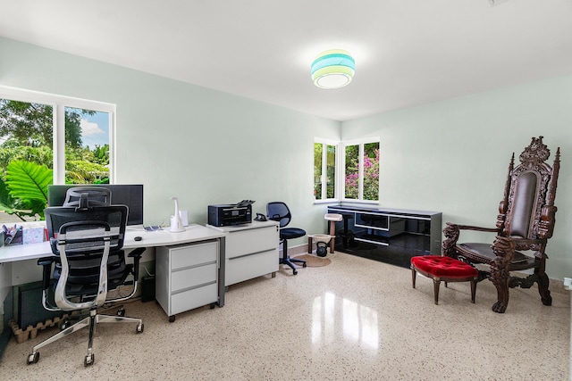 301 Linda Ln, West Palm Beach, FL 33405 - office featuring healthy amount of natural light and speckled floor