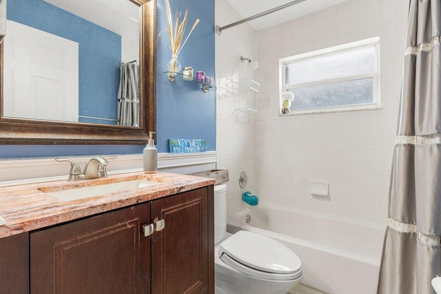 7782 Stirling Bridge Blvd S, Delray Beach, FL 33446 - bathroom featuring shower / bathtub combination with curtain and vanity