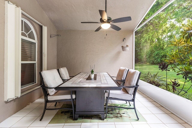 7782 Stirling Bridge Blvd S, Delray Beach, FL 33446 - view of patio / terrace featuring a ceiling fan and outdoor dining space