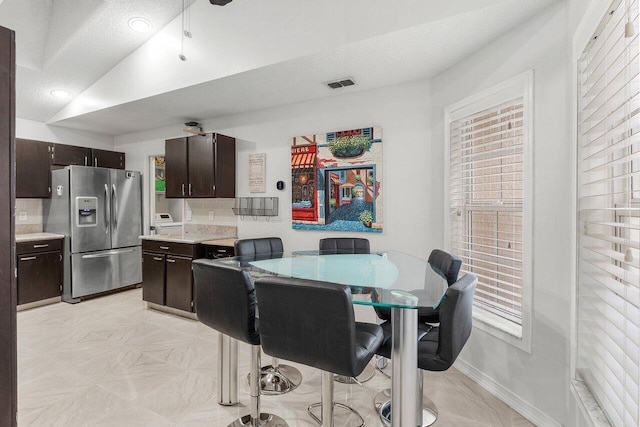 7782 Stirling Bridge Blvd S, Delray Beach, FL 33446 - dining area with recessed lighting and lofted ceiling