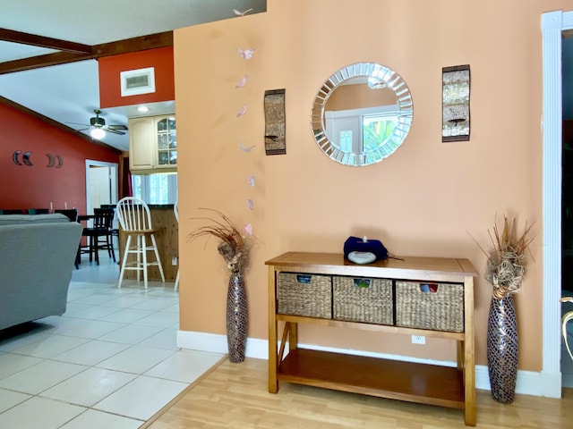 16651 96th Ter N, Jupiter, FL 33478 - hallway featuring baseboards and wood finished floors