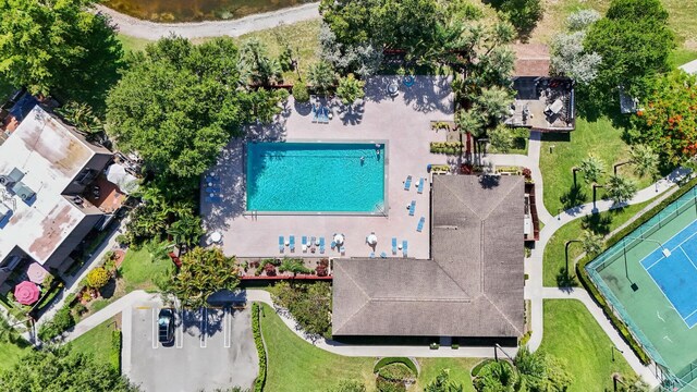 2897 SW 22nd Cir Unit 44B, Delray Beach, FL 33445 - bird's eye view of a pool