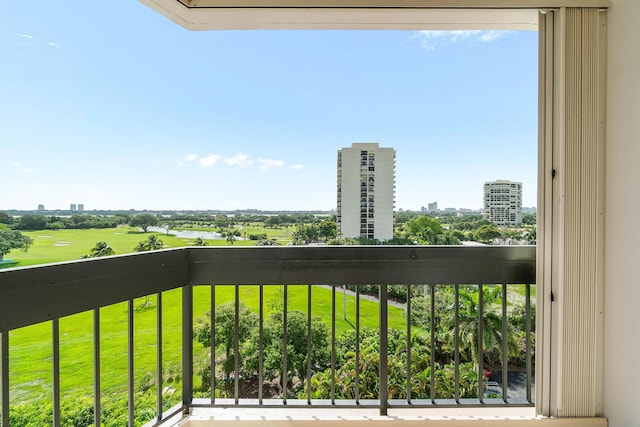 2400 Presidential Way Unit 903, West Palm Beach, FL 33401 - balcony with golf course view and a city view