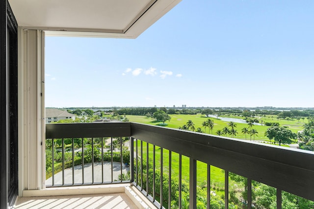 2400 Presidential Way Unit 903, West Palm Beach, FL 33401 - balcony with a water view and view of golf course