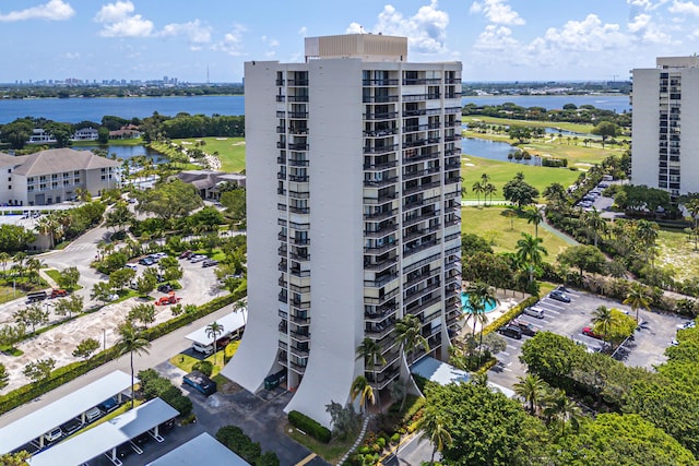 2400 Presidential Way Unit 903, West Palm Beach, FL 33401 - view of apartment building / complex with a water view and view of golf course
