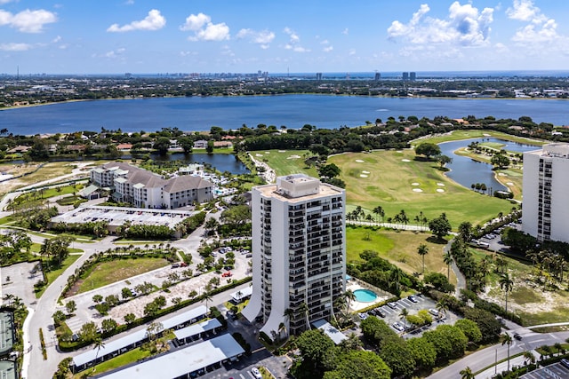 2400 Presidential Way Unit 903, West Palm Beach, FL 33401 - aerial view of property's location with a large body of water and a local golf course
