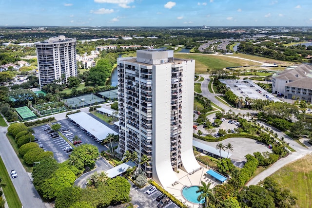 2400 Presidential Way Unit 903, West Palm Beach, FL 33401 - drone / aerial view of apartment complex and a nearby body of water