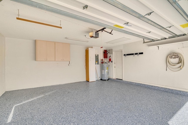 2619 SW Greenwich Way, Palm City, FL 34990 - garage with electric water heater, a garage door opener, and electric panel