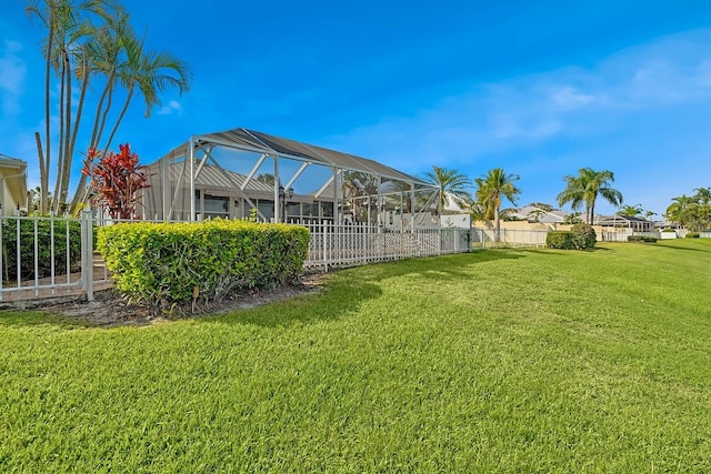 2619 SW Greenwich Way, Palm City, FL 34990 - view of yard with glass enclosure