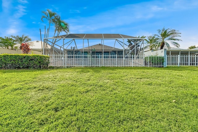 2619 SW Greenwich Way, Palm City, FL 34990 - view of yard featuring glass enclosure