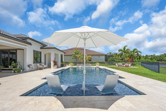 9109 Balsamo Dr, Palm Beach Gardens, FL 33412 - view of pool featuring a patio