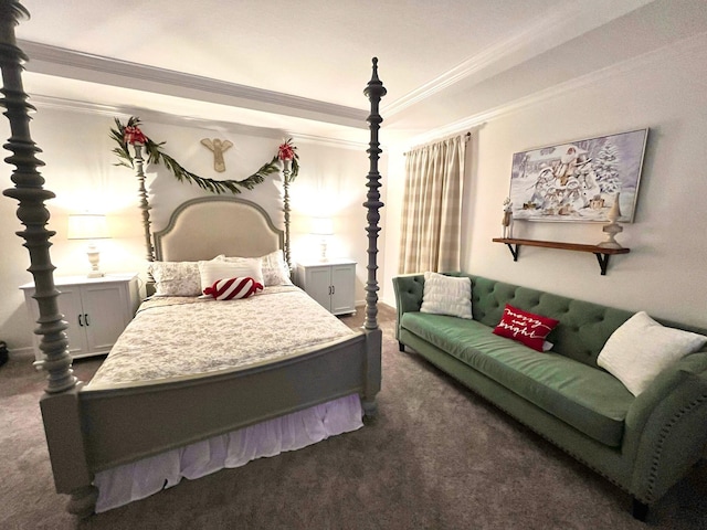 209 SW Christmas Ter, Port Saint Lucie, FL 34984 - bedroom with ornamental molding and dark carpet