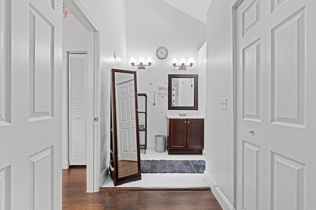 1864 Adventure Pl Unit 1864, North Lauderdale, FL 33068 - bathroom with a closet, vanity, and wood finished floors