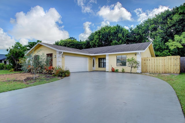 6170 Serene Run, Lake Worth, FL 33463 - single story home with stucco siding, driveway, and a garage