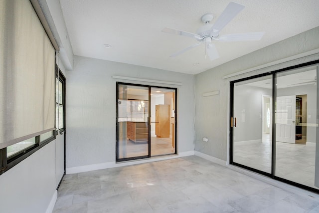 6170 Serene Run, Lake Worth, FL 33463 - spare room with plenty of natural light and ceiling fan