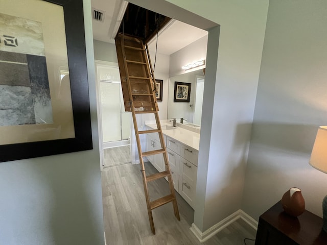 1102 Republic Ct, Deerfield Beach, FL 33442 - bathroom with wood finished floors and vanity