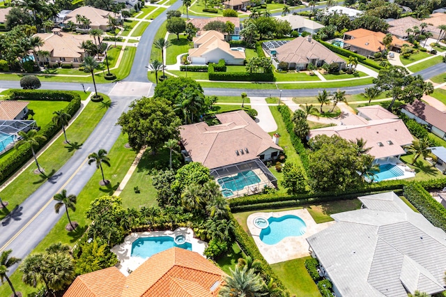 2029 Greenview Cove Dr, Wellington, FL 33414 - aerial perspective of suburban area featuring a pool
