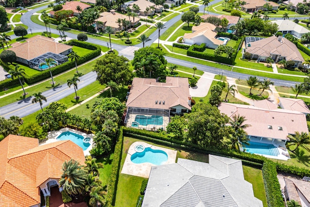 2029 Greenview Cove Dr, Wellington, FL 33414 - aerial perspective of suburban area with a pool area