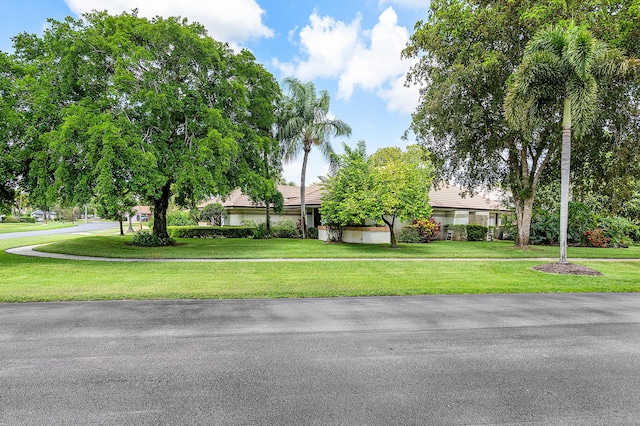 2029 Greenview Cove Dr, Wellington, FL 33414 - obstructed view of property featuring a front yard and a tile roof