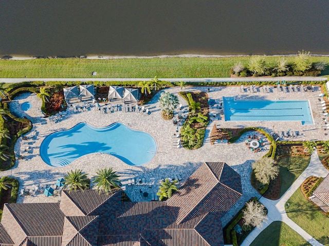 649 SE Monteiro Dr, Port Saint Lucie, FL 34984 - drone / aerial view of a pool