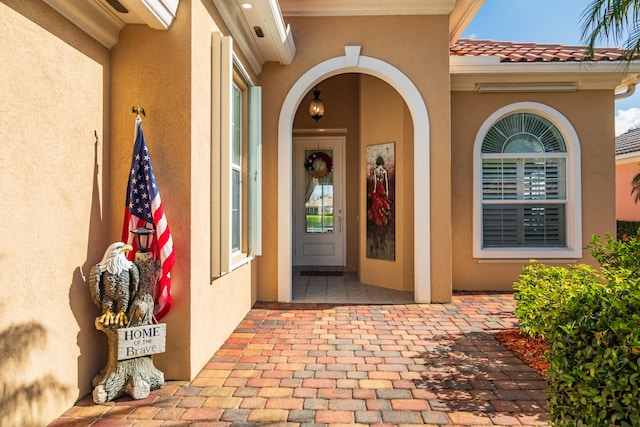 11355 SW Rockingham Dr, Port Saint Lucie, FL 34987 - property entrance featuring stucco siding