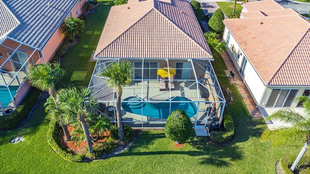 11355 SW Rockingham Dr, Port Saint Lucie, FL 34987 - aerial view of property and surrounding area with a pool