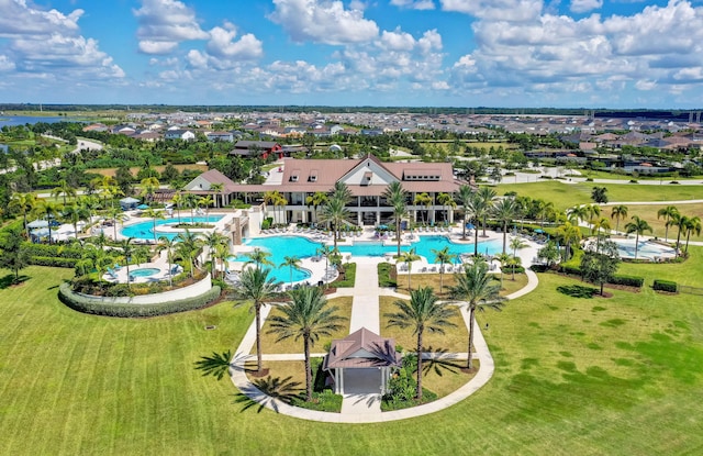1120 Wandering Willow Way, Loxahatchee, FL 33470 - aerial view of a pool area