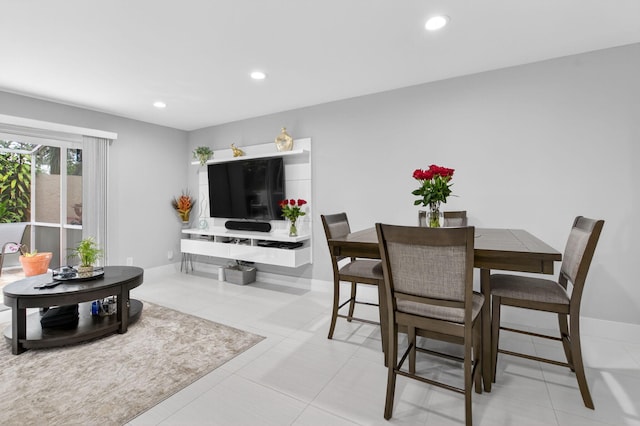 3469 Deer Creek Palladian Cir, Deerfield Beach, FL 33442 - dining space featuring recessed lighting and light tile patterned floors