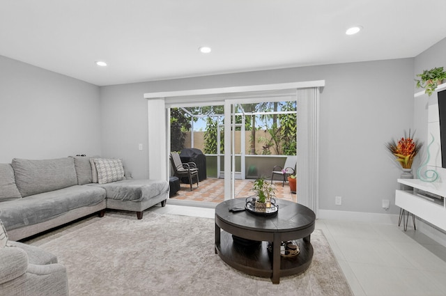 3469 Deer Creek Palladian Cir, Deerfield Beach, FL 33442 - living area with recessed lighting and tile patterned floors