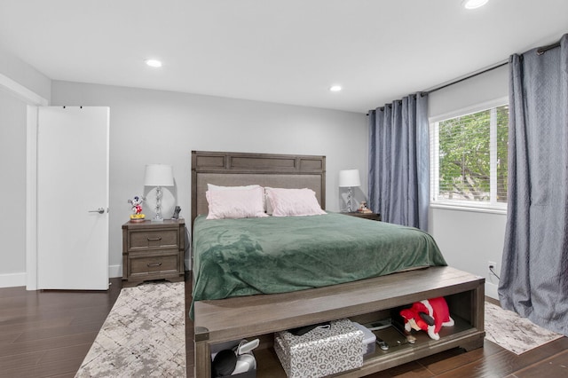 3469 Deer Creek Palladian Cir, Deerfield Beach, FL 33442 - bedroom with dark wood-style flooring and recessed lighting
