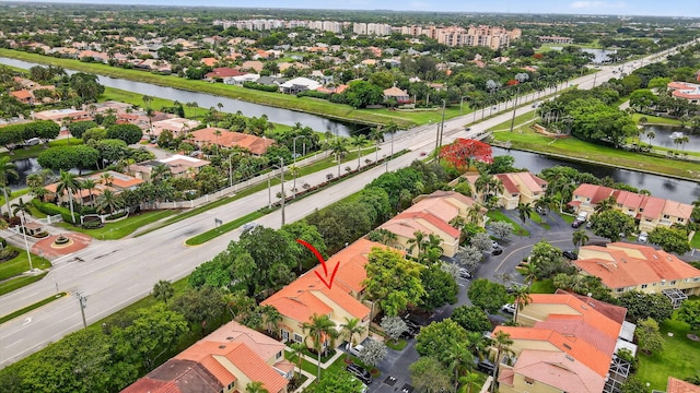 3469 Deer Creek Palladian Cir, Deerfield Beach, FL 33442 - aerial view of residential area featuring a large body of water