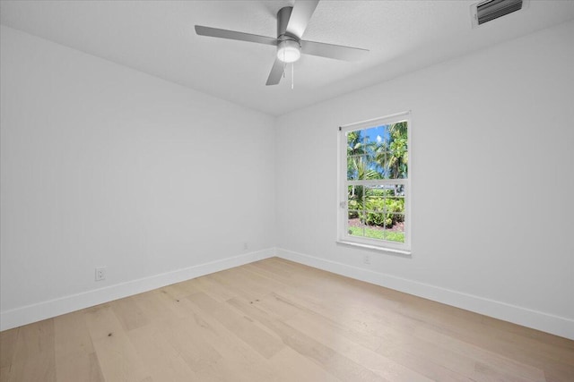 204 Clocktower Dr, Jupiter, FL 33458 - spare room with light wood-type flooring and ceiling fan