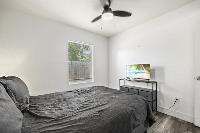 126 NW 6th Ave, Delray Beach, FL 33444 - bedroom featuring wood finished floors and a ceiling fan