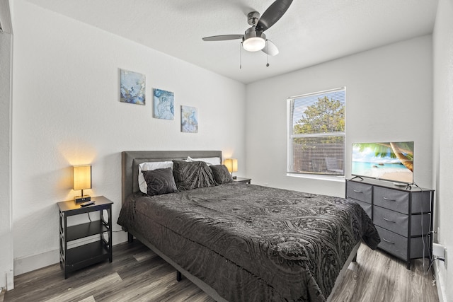 126 NW 6th Ave, Delray Beach, FL 33444 - bedroom featuring wood finished floors and ceiling fan