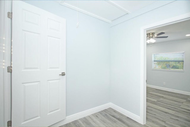 3580 Dunes Rd, Palm Beach Gardens, FL 33410 - unfurnished room featuring light wood-type flooring and ceiling fan