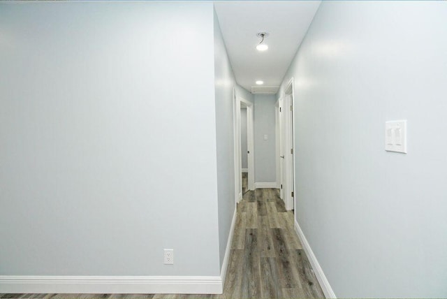3580 Dunes Rd, Palm Beach Gardens, FL 33410 - hall with light wood-type flooring and recessed lighting