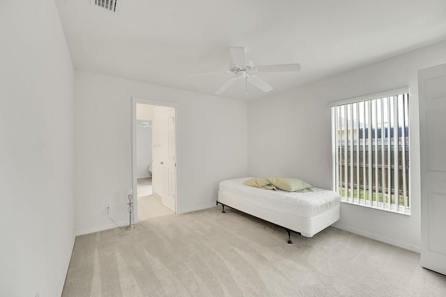 3601 SW Europe St, Port Saint Lucie, FL 34953 - bedroom featuring carpet flooring and a ceiling fan